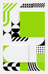 Simple background in bauhaus style 14 vector