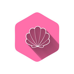 Scallop seashell Royalty Free Vector Image - VectorStock
