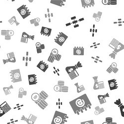 set business hierarchy organogram chart vector image