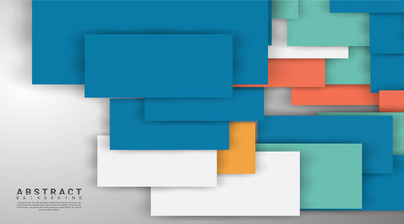 abstract background overlapping full-color square vector image