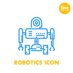 Robotics Mechanical Icon vector