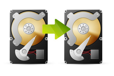 backup data from hdd vector image