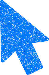 Mouse pointer grainy texture icon vector