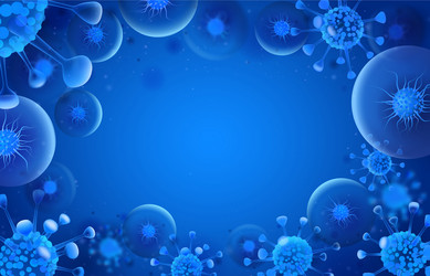 Bacteria cells microorganisms viruses and germs Vector Image