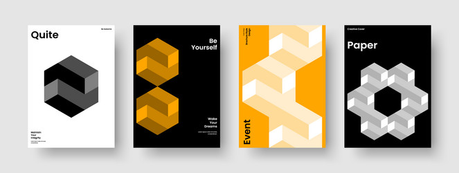 creative background design geometric brochure vector image