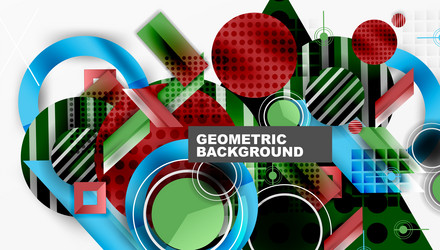 dynamic complex geometric abstract background vector image