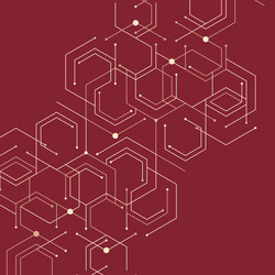 Network Connections - Geometric Lines vector image