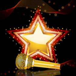 Shining star award background Royalty Free Vector Image