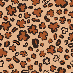St. Patrick's Day Clover Leopard Print vector image