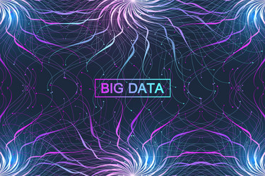 big data complex graphic abstract background vector image