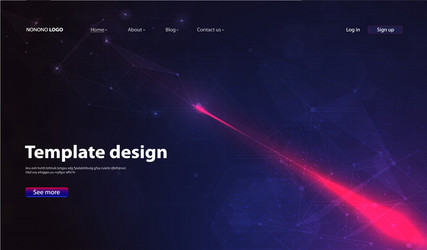 abstract technology data visualization background vector image