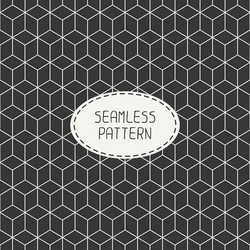 Cube Grid Pattern vector image