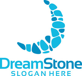 dreams stone logo concept vector