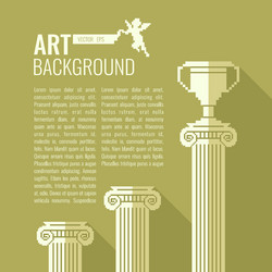 pixel graphics background for text column cup vector