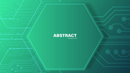 abstract green and hexagon background with copy vector image