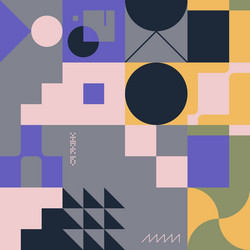 geometric abstract elements design vector image