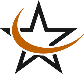 Star logo template design Royalty Free Vector Image