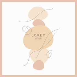 a composition with abstract elements in popular vector image