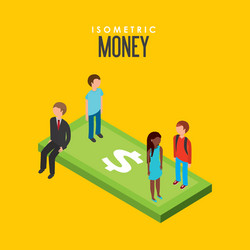 Isometrics objects design vector