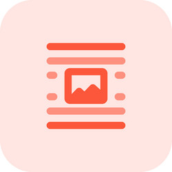 middle center image document page-layout setting vector image