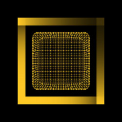 mesh polygonal background scope of lines and dots vector image