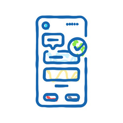 microcopy ux ui design icon doodle vector image