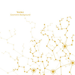 Technical abstract background with connecting dots vector