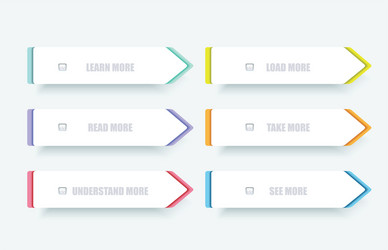 web panel design with color frames vector image