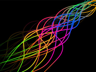 abstract colorful wave of lines multicolored vector image