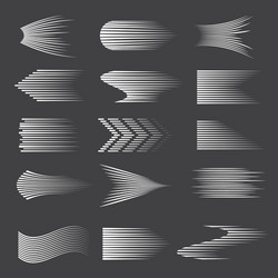 Dynamic Speed Lines - Halftone Effect vector image