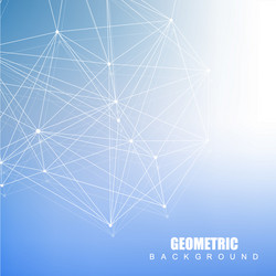 Geometric abstract background with connected line vector
