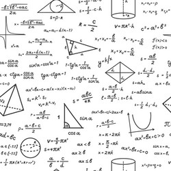 Mathematical Geometric Shapes Pattern vector image