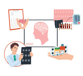 Infographics for stroke Royalty Free Vector Image