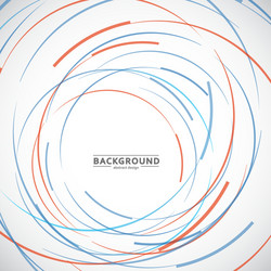 abstract color line and circle background vector image
