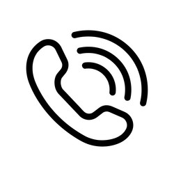 call support team icon dial phone number simple vector