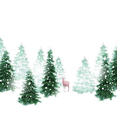 Winter landscape for christmas background Vector Image