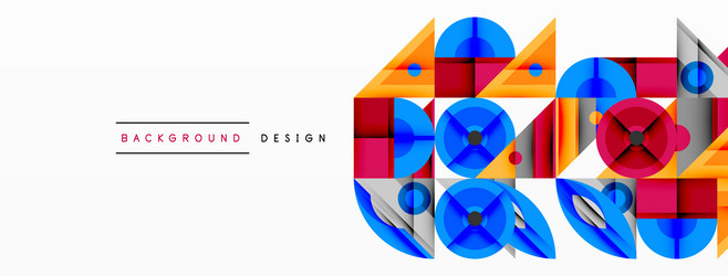 geometric abstract composition with intersecting vector image