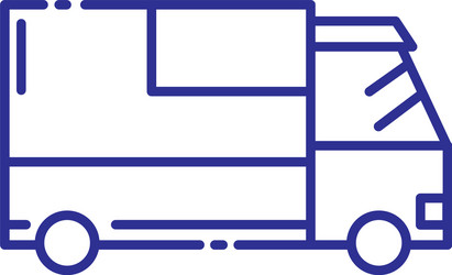 Isolated delivery truck design vector