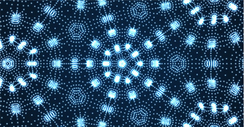 abstract science technology background 3d grid vector image
