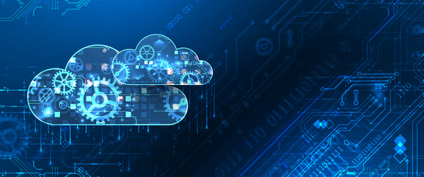 cloud computing conceptabstract connection vector image