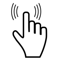Hand Pointer Click Icon vector image