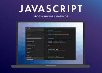 javascript programming language vector image