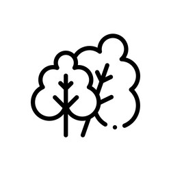 leaf icon thin linear style design isolated vector image