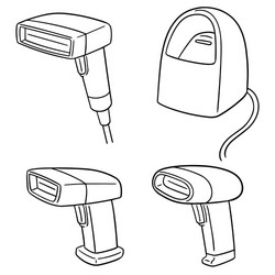 Set barcode reader Royalty Free Vector Image - VectorStock