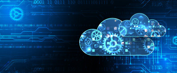 cloud computing conceptabstract connection vector image