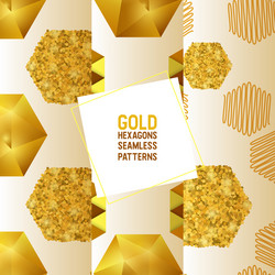 abstract embossed hexagon seamless pattern vector image