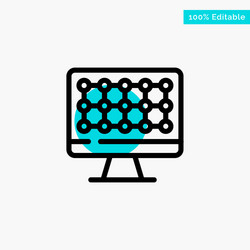 computer technology hardware turquoise highlight vector image