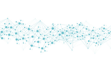 Connected Network Science Pattern vector