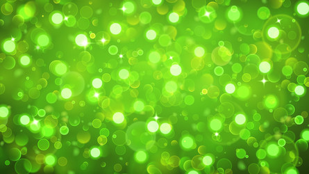 Sparkling Green Bokeh Background vector image