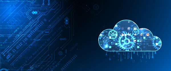 cloud computing conceptabstract connection vector image
